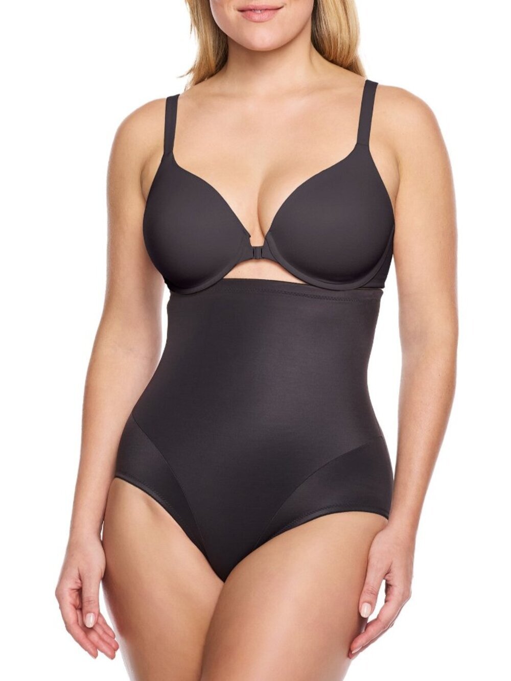 Cupid Intimates Luxe Shaping High-Waist Shaping Brief - Black